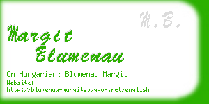 margit blumenau business card